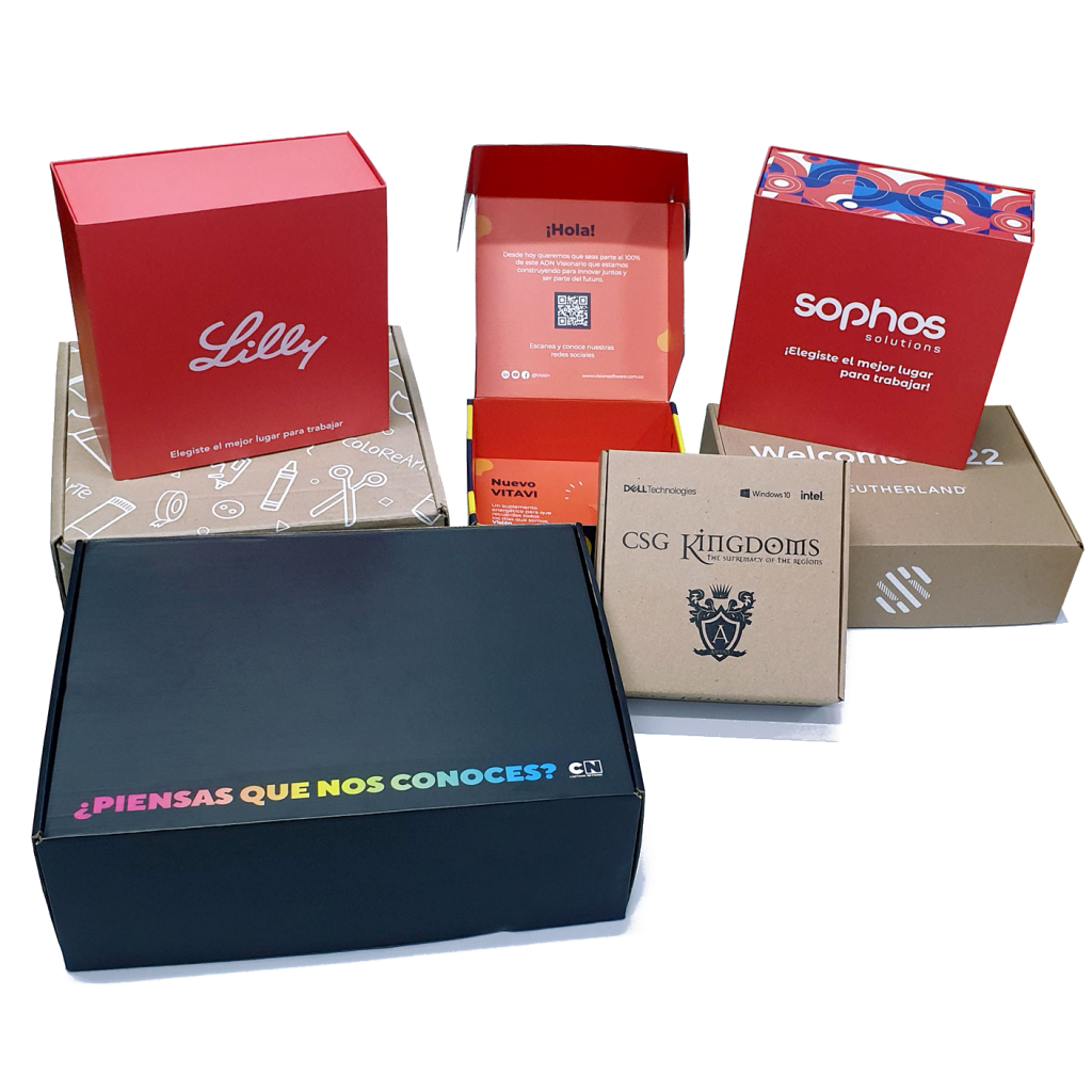 cajas plegadizas, Bolsas y etiquetas