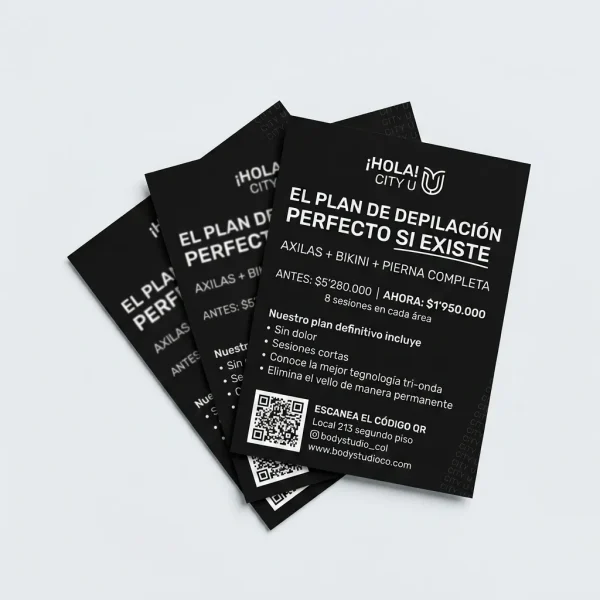 Volante_media_carta_depilacion Volantes publicitarios