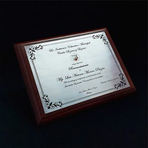 premios Placas Conmemorativas