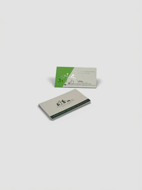 Tarjeta_brilloUV_garden Tarjetas mate con brillo UV