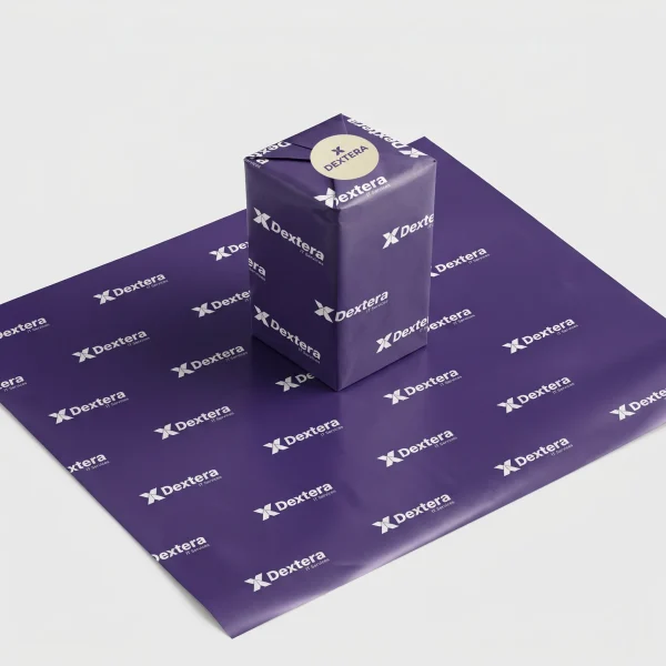Papel_regalo_Dextera- Papel para unboxing corporativo