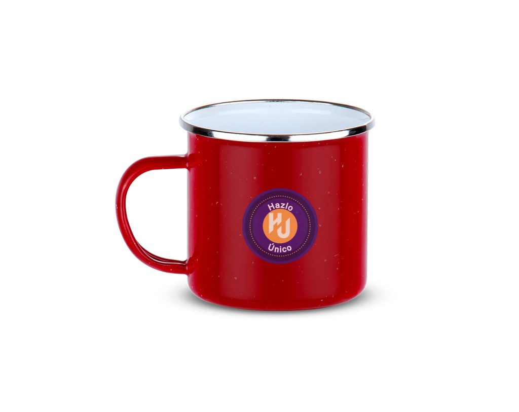 Taza Esmaltada Galaxy 400 ml / 13 Oz - Rojo