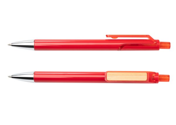 Bolígrafo Nápoles sólido - Rojo Bolígrafo Nápoles sólido - Rojo