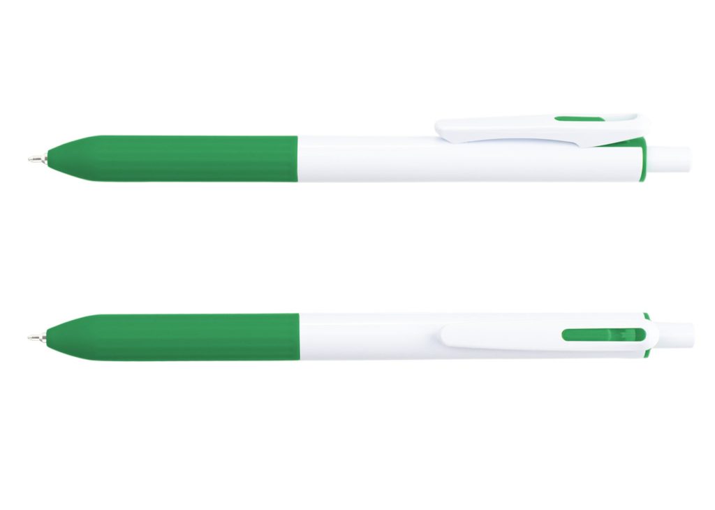 Bolígrafo Miami Blanco  - Verde Esmeralda