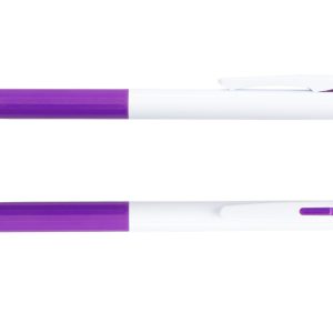 Bolígrafo Miami Blanco  - Morado