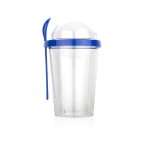 Vaso Plastico Buck 450 ml / 15 Oz - Transparente / Azul