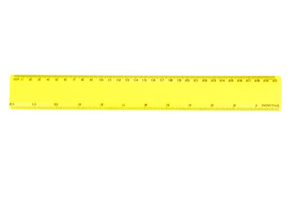 Regla Plastica Maxwell - Amarillo Regla Plastica Maxwell - Amarillo