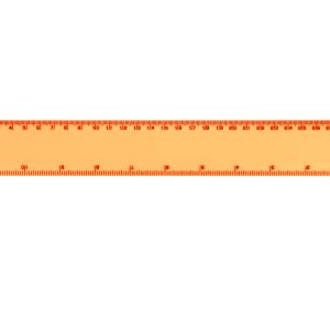Regla Plastica Maxwell - Naranja Regla Plastica Maxwell - Naranja