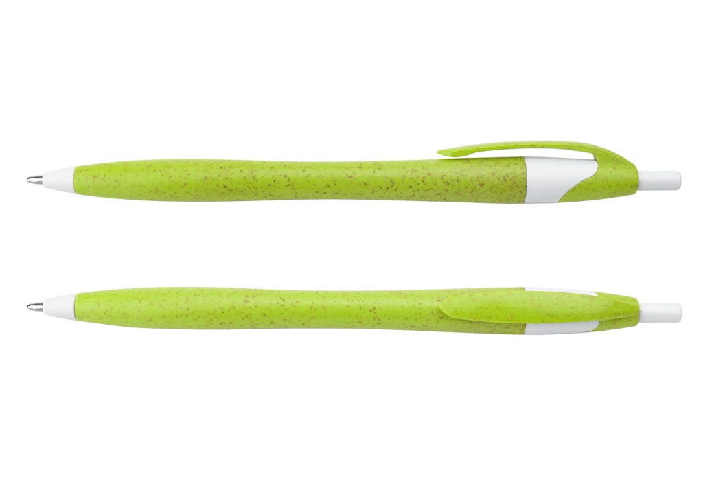 Bolígrafo Deli Paja de Trigo - Verde Limón