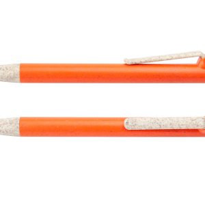 Bolígrafo Suecia Paja Trigo - Naranja
