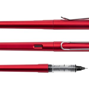 Bolígrafo Roller Santorini Metalizado - Rojo