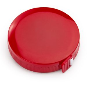 Cinta Métrica Round Plata - Rojo