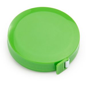Cinta Métrica Round Plata - Verde Limón