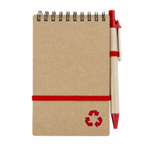 Eco Book con Bolígrafo - Rojo Eco Book con Bolígrafo - Rojo
