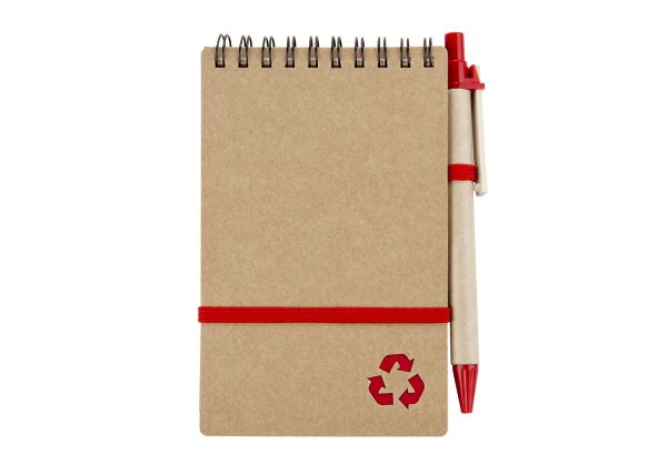 Eco Book con Bolígrafo - Rojo Eco Book con Bolígrafo - Rojo