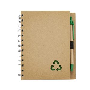 Cuaderno con Bolígrafo - Verde Oscuro