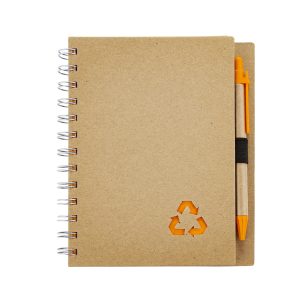 Cuaderno con Bolígrafo - Naranja Cuaderno con Bolígrafo - Naranja