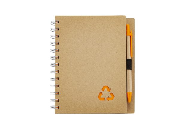 Cuaderno con Bolígrafo - Naranja Cuaderno con Bolígrafo - Naranja