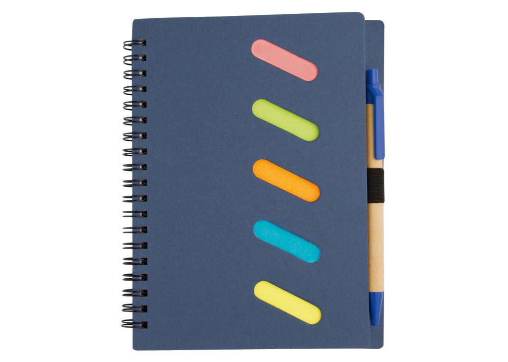 Libreta Rainbow con Bolígrafo - Azul Oscuro