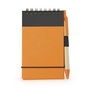 Libreta Clip con Bolígrafo - Naranja Libreta Clip con Bolígrafo - Naranja
