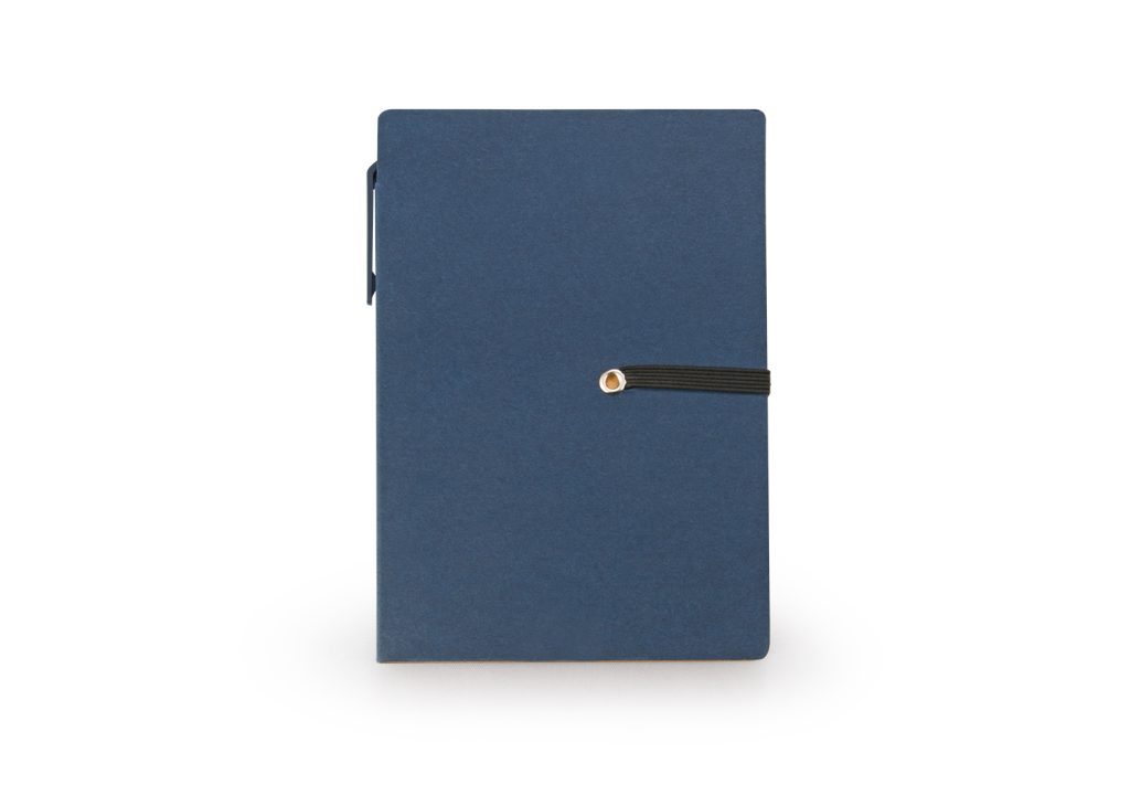 Libreta Ecológica Memo Sticky con Bolígrafo - Azul Oscuro