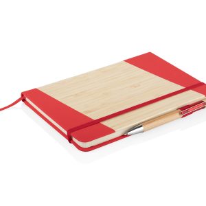 Libreta Bambú Journey con Bolígrafo - Rojo Libreta Bambú Journey con Bolígrafo - Rojo