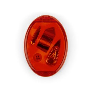 Costurero Oval - Rojo Traslúcido