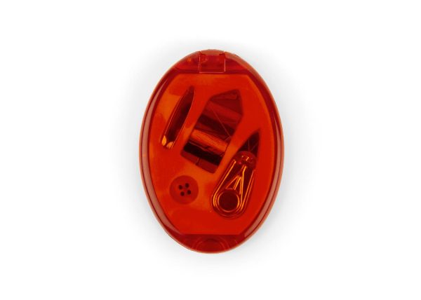 Costurero Oval - Rojo Traslúcido Costurero Oval - Rojo Traslúcido