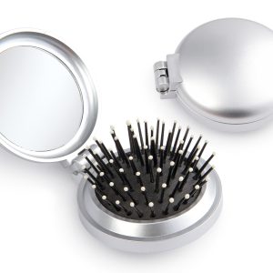 Espejo y Cepillo Beauty - Plateado