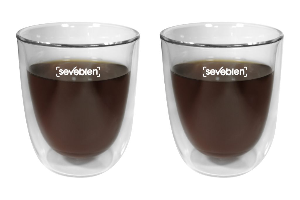Set de vasos de vidrio "Double"