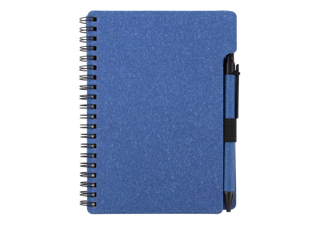 Libreta Pascal con Bolígrafo - Azul