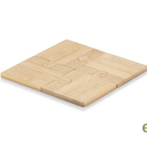 Tabla Portavasos Bambú Puzle Tabla Portavasos Bambú Puzle